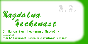 magdolna heckenast business card